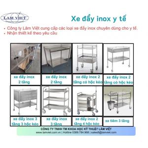 Xe Đẩy Y Tế Inox