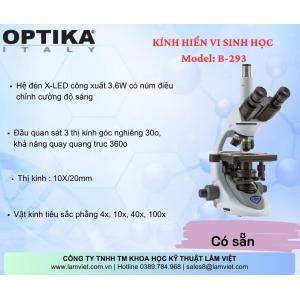 (HÀNG CÓ SẴN) Kính  Hiển Vi Sinh Học Optika B-293